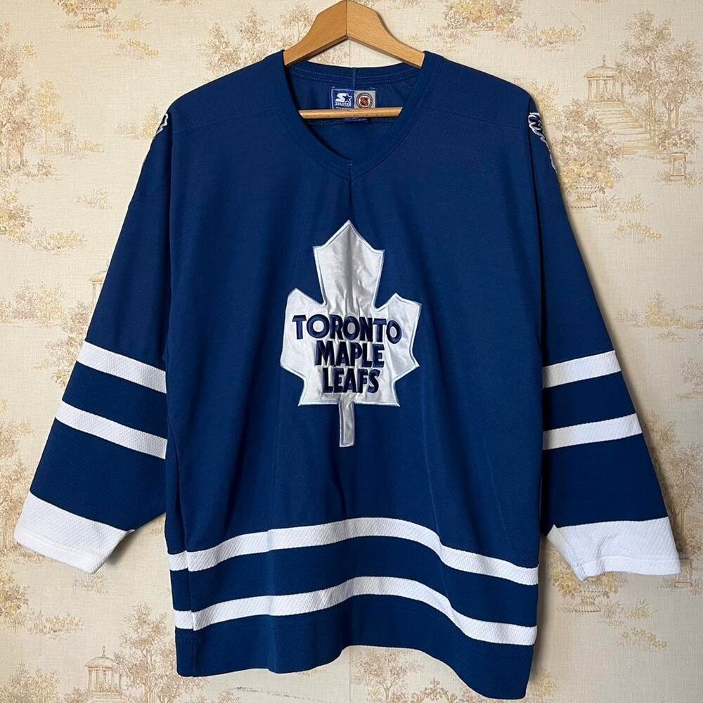 Vintage 90s Starter Toronto Maple Leafs NHL Jersey | Size L